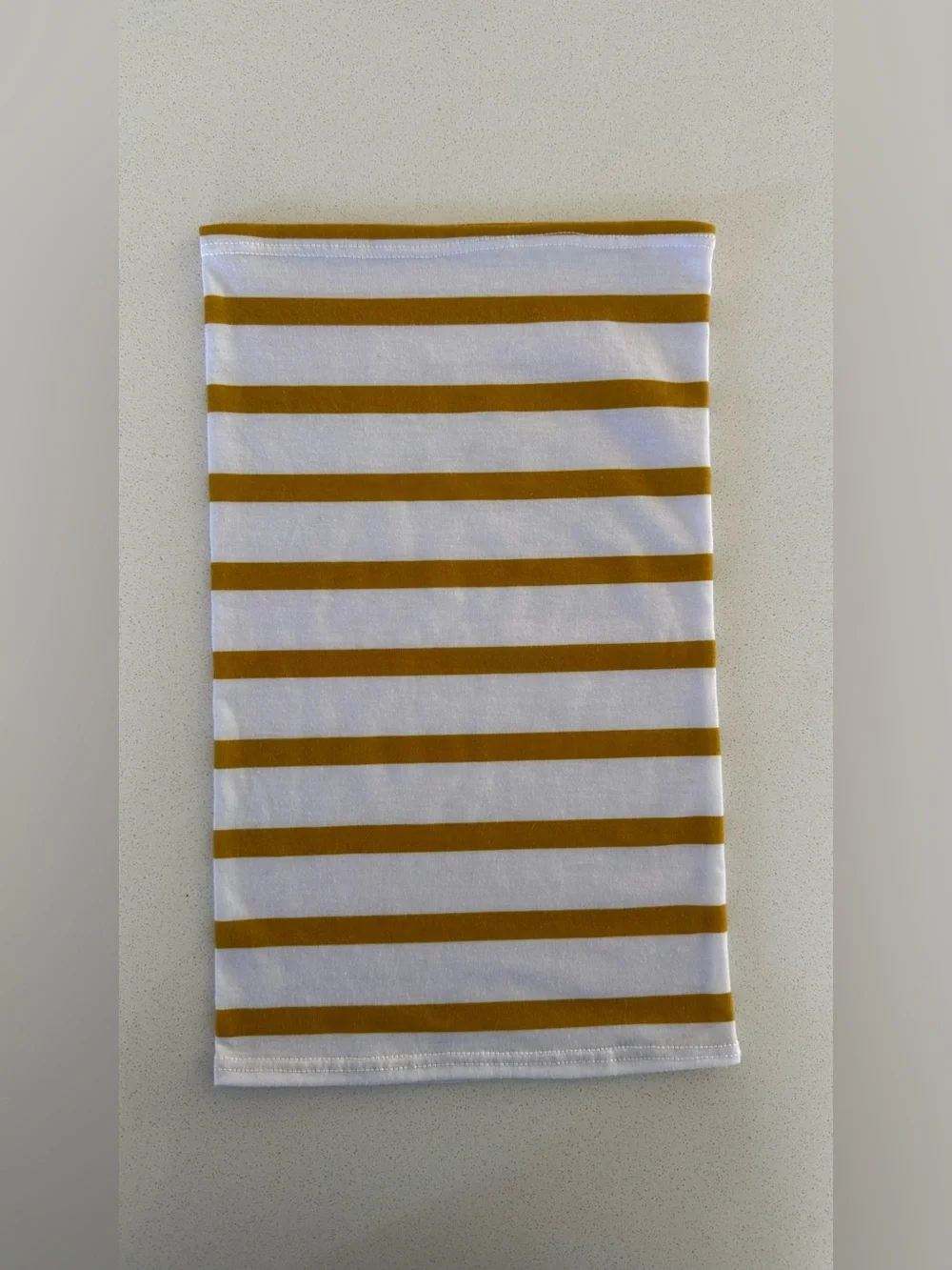 Used Team Dream Bicycling Team Snood Gold and White